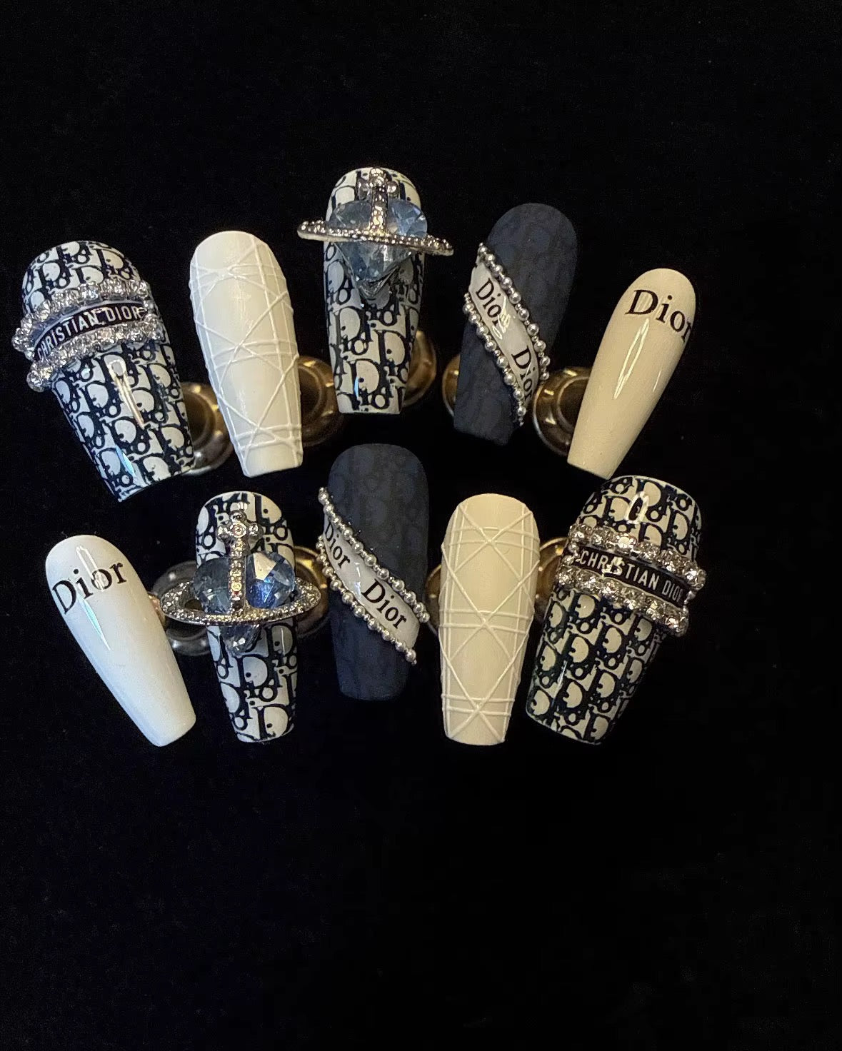 Dior Trophy Press On Nails
