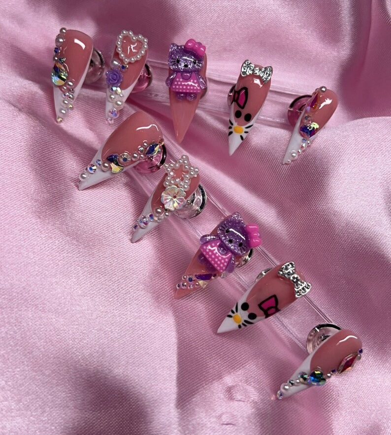 Miss Kitty Press On Nails