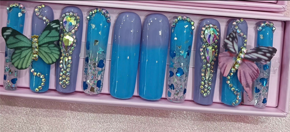 Blu Dream Press On Nails