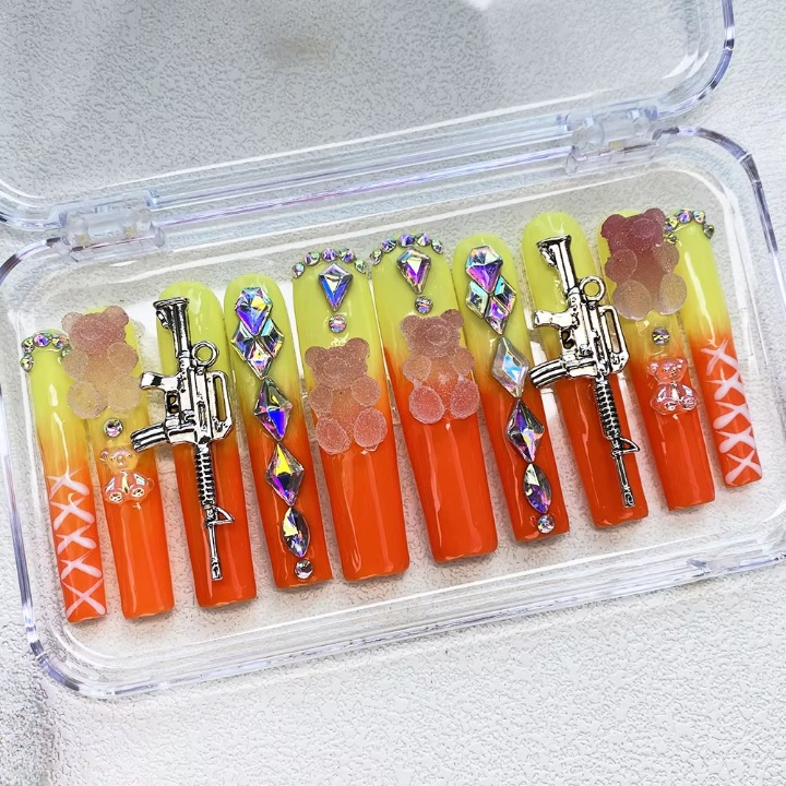 Sunset Press On Nails