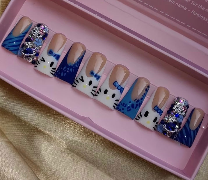 Kitty Press On Nails