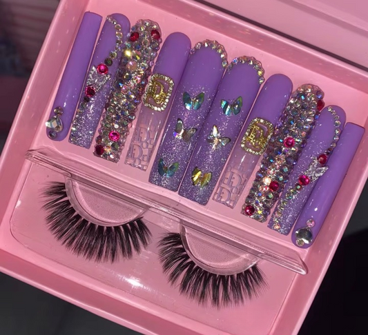 Purple Diamond Lash Set