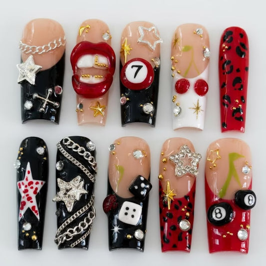 Powerball Press On Nails