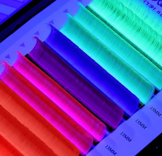Neon Rainbow UV Lash Extensions