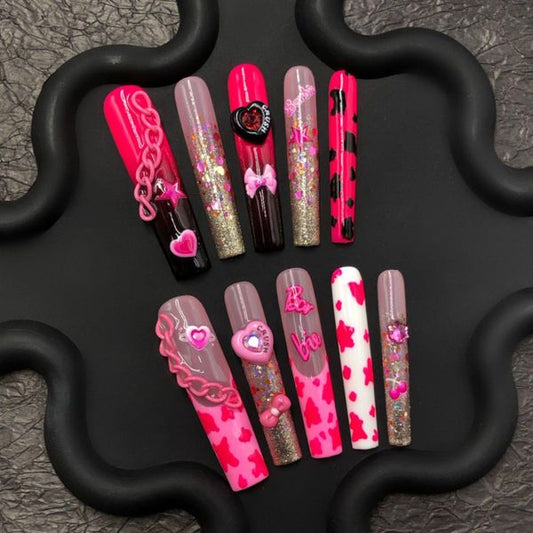 Barbie Girl Press On Nails