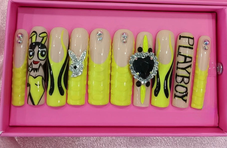 Playboy Press On Nails