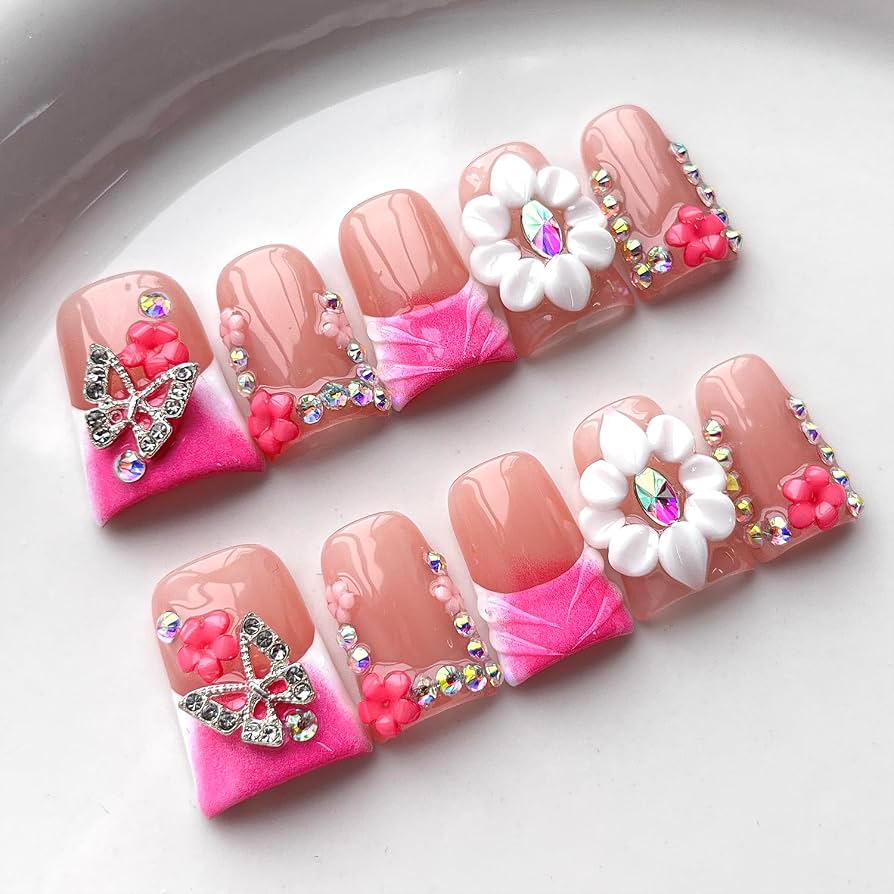 Perfect Flower Press On Nails