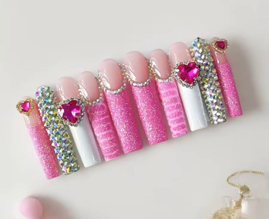 Pink-Ish Press On Nails