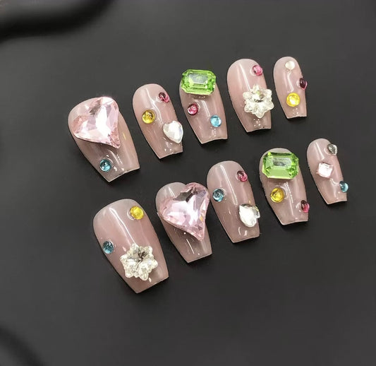 Diamond Diva Press On Nails