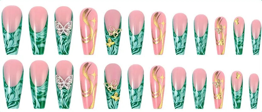 Emerald Press On Nails