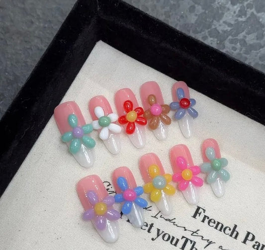 Sweet Flower Press On Nails