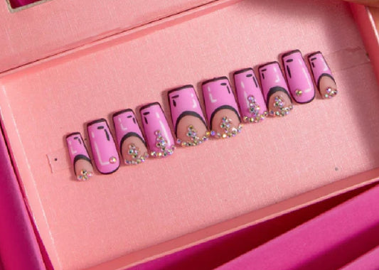 Pink Nation Press On Nails