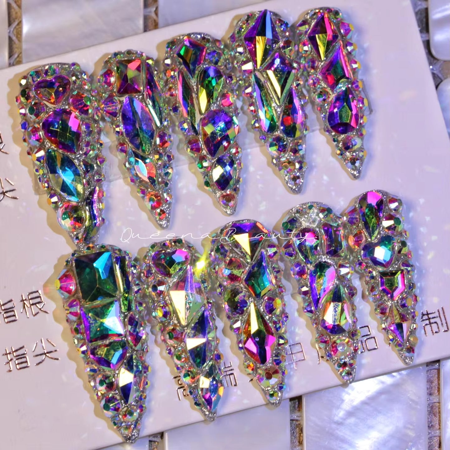 Royal Diamond Press On Nails