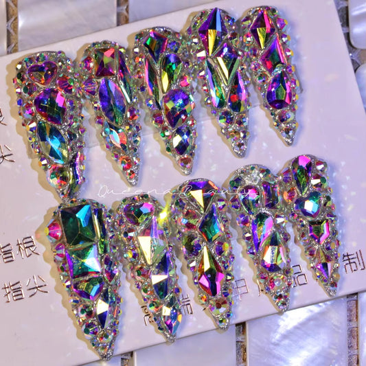 Royal Diamond Press On Nails