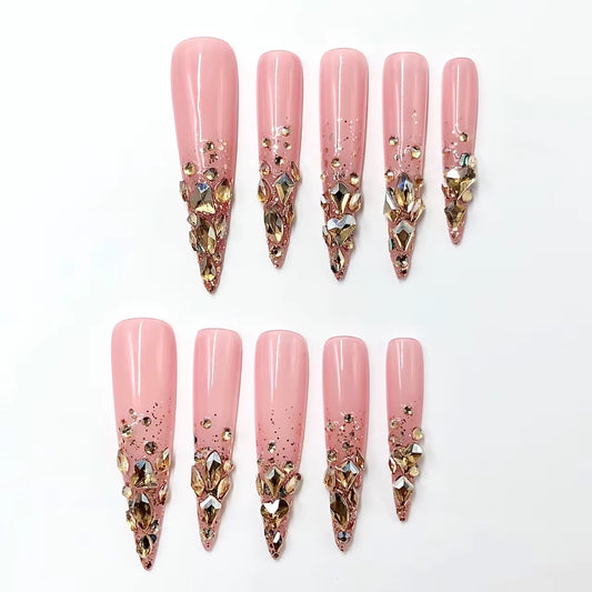 Golden Girl Press On Nails