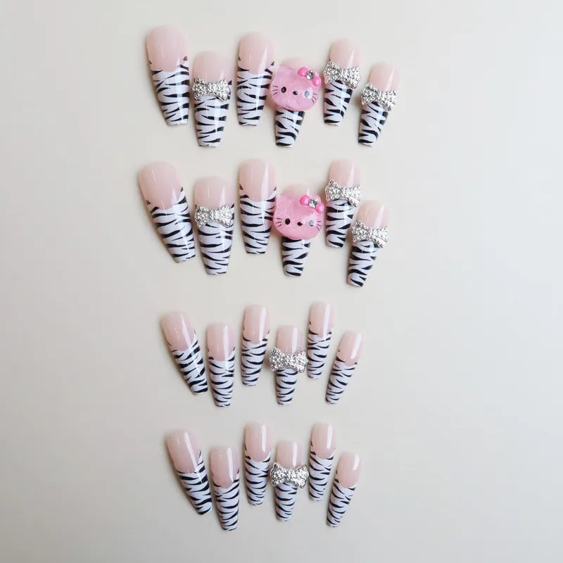 Kitty Press On Nails