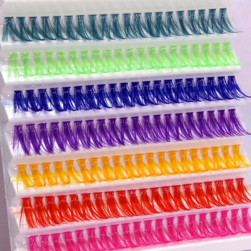 DIY Colorful Lash Clusters