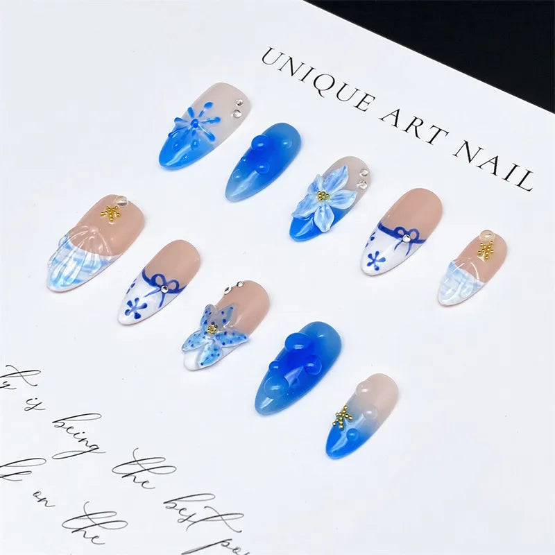 Seaside Press On Nails