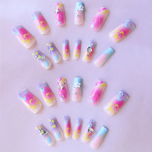 Flower Power Press On Nails