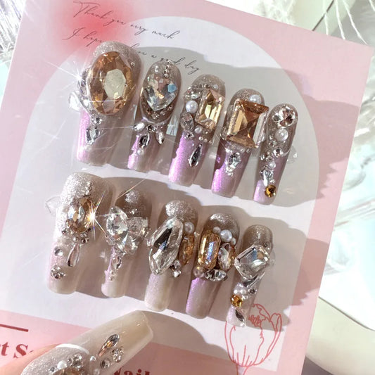 Diamond Diva Press On Nails