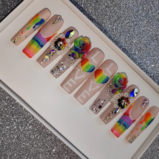 One Love Press On Nails