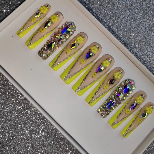 Sun Shine Press On Nails