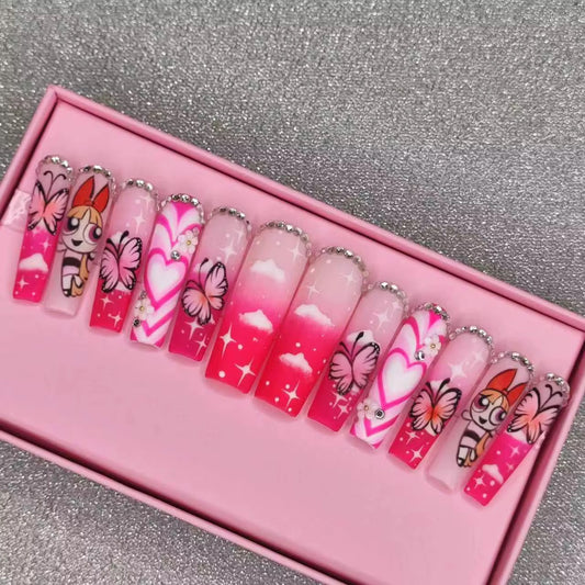 Blossom Press On Nails