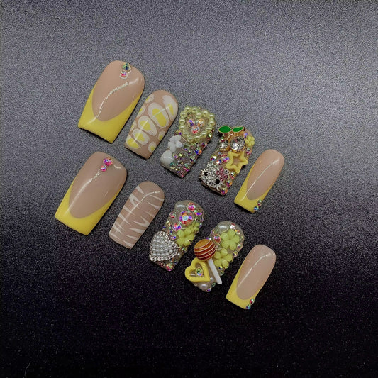 Sunny Days Press On Nails
